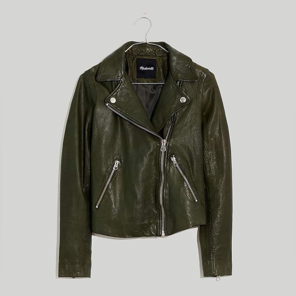 Madewell The Washed Leather Motorcycle Jacket